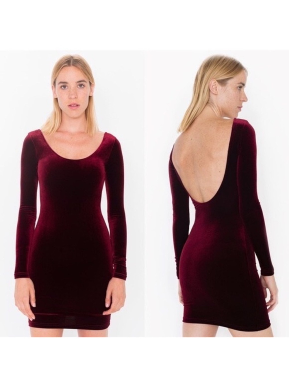 Vintage American Apparel Velvet Dress S